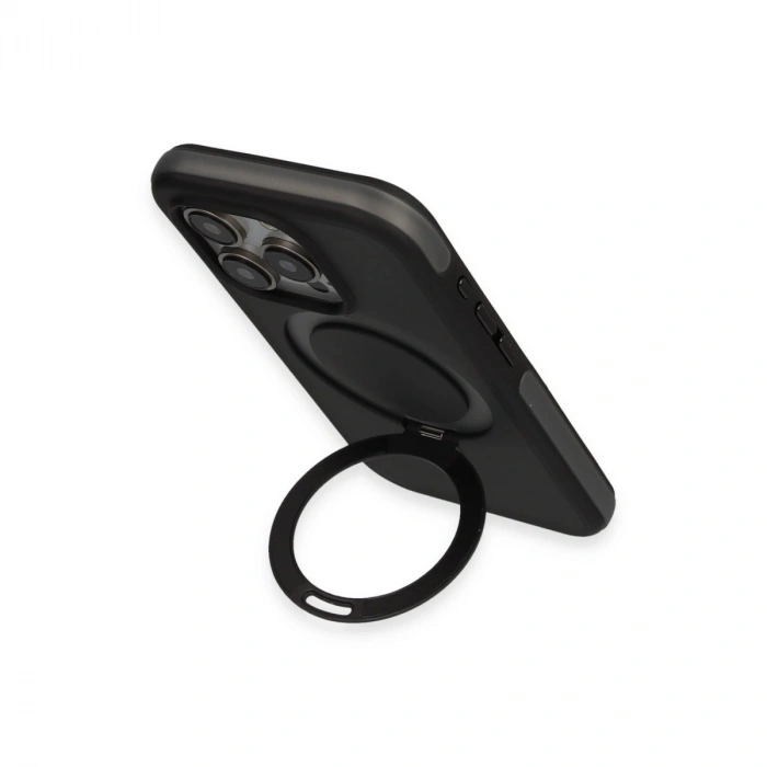 Joko İphone 15 Pro Max Zorda Airbag Magsafe Standlı Kapak - Titan Gri