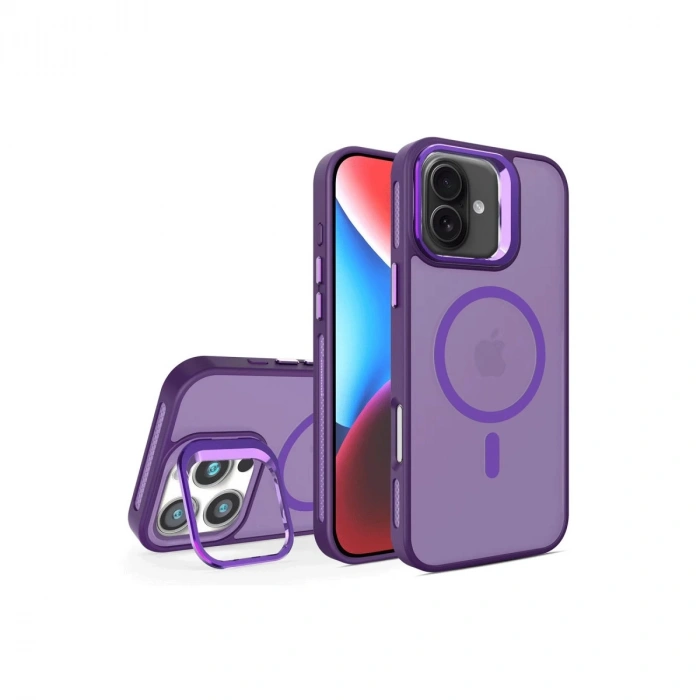 Joko İphone 16 Flet Lens Magsafe Kapak - Derin Mor