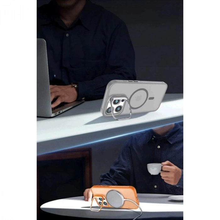 Joko İphone 16 Plus Flet Lens Magsafe Kapak - Gold