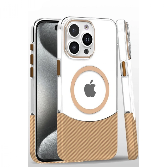 Joko İphone 16 Pro Carbon Puzzle Magsafe Kapak - Desert