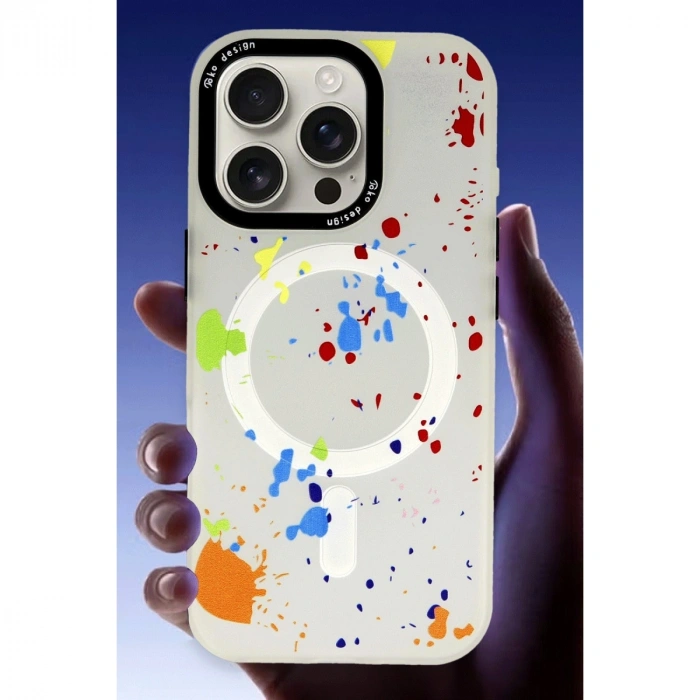 Joko İphone 16 Pro Max Colorful Magsafe Kapak - Şeffaf