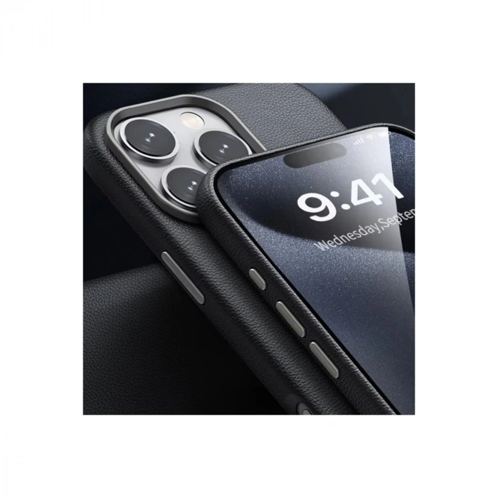 Joko İphone 16 Pro Wonder Deri Magsafe Kapak - Titan Gri