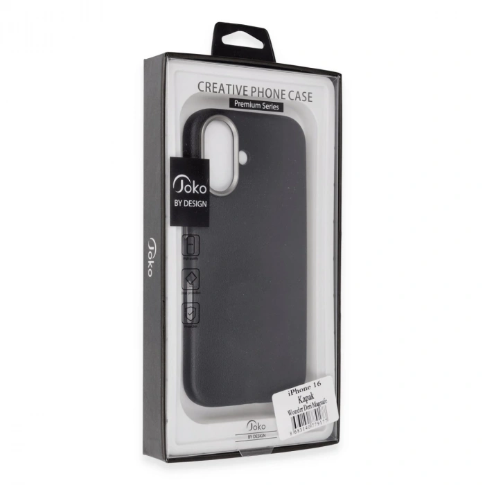 Joko İphone 16 Wonder Deri Magsafe Kapak - Titan Gri