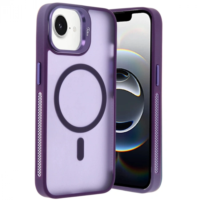 Joko İphone 16e Flet Lens Magsafe Kapak - Derin Mor