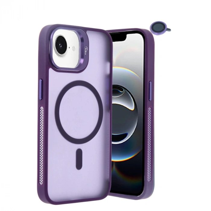 Joko İphone 16e Flet Lens Magsafe Kapak - Derin Mor