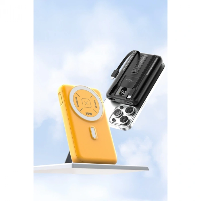 Joko J39 10.000 Mah 20w Pd Dahili Kablolu Magsafe Powerbank - Siyah