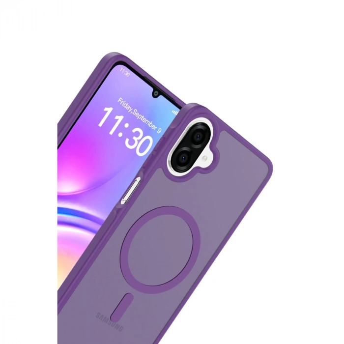 Joko Samsung Galaxy A07 Jota Magsafe Kapak - Derin Mor