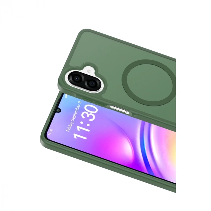 Joko Samsung Galaxy A07 Jota Magsafe Kapak - Koyu Yeşil