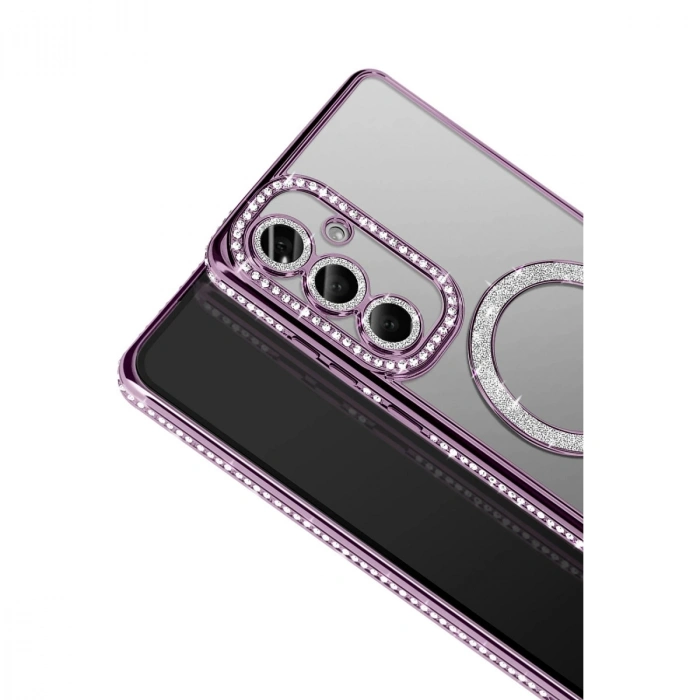 Joko Samsung Galaxy A57 5g Joke Simli Magneticsafe Kılıf - Derin Mor