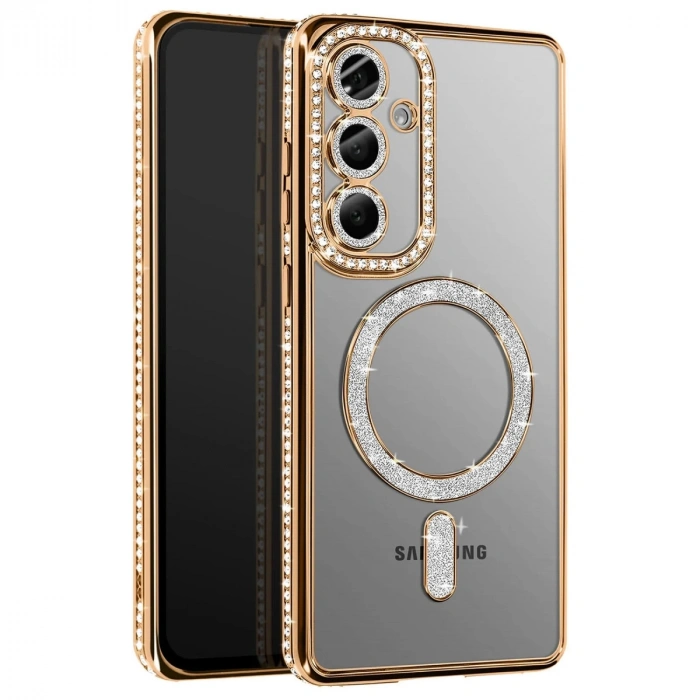 Joko Samsung Galaxy A57 5g Joke Simli Magneticsafe Kılıf - Gold