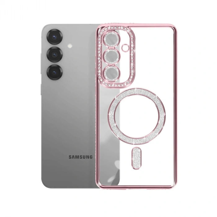 Joko Samsung Galaxy A57 5g Joke Simli Magneticsafe Kılıf - Pembe