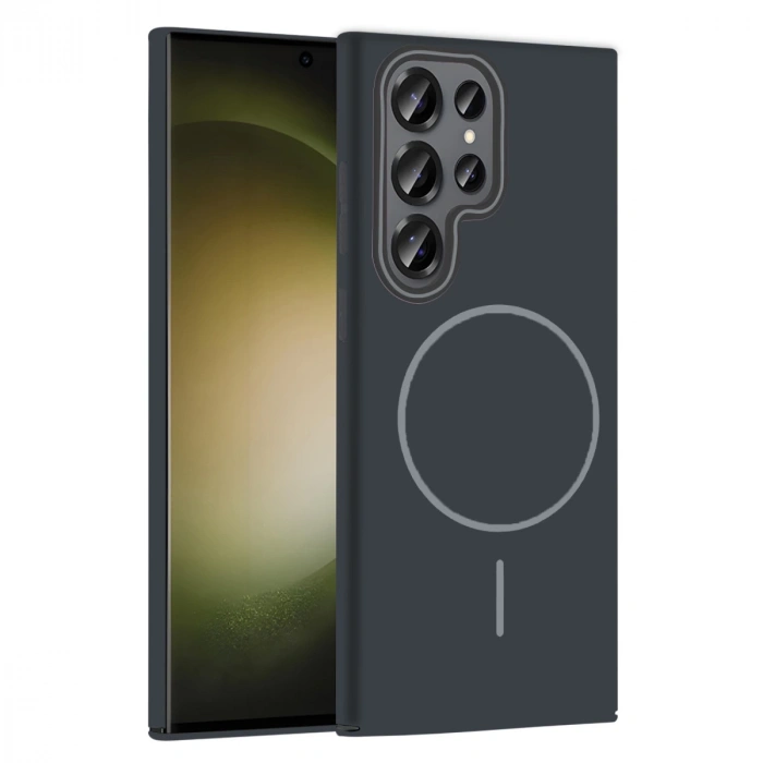 Joko Samsung Galaxy S23 Ultra Broş Magsafe Kapak - Füme