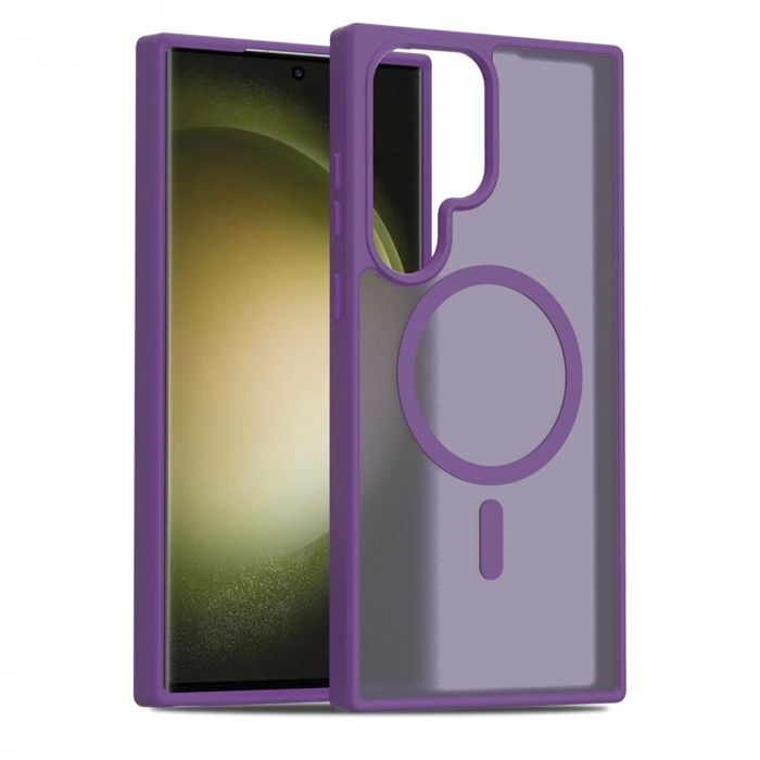 Joko Samsung Galaxy S23 Ultra Jota Magsafe Kapak - Derin Mor