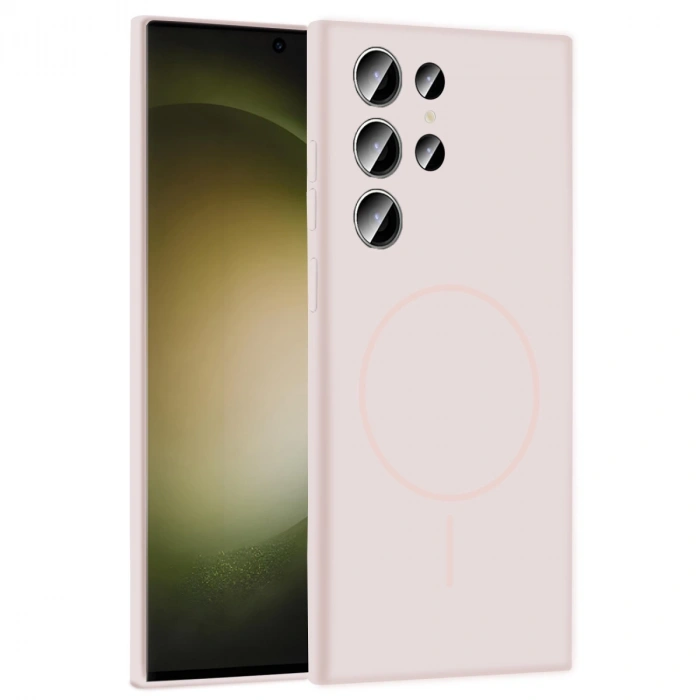 Joko Samsung Galaxy S23 Ultra Kılıf Jully Magsafe Kapak - Pudra