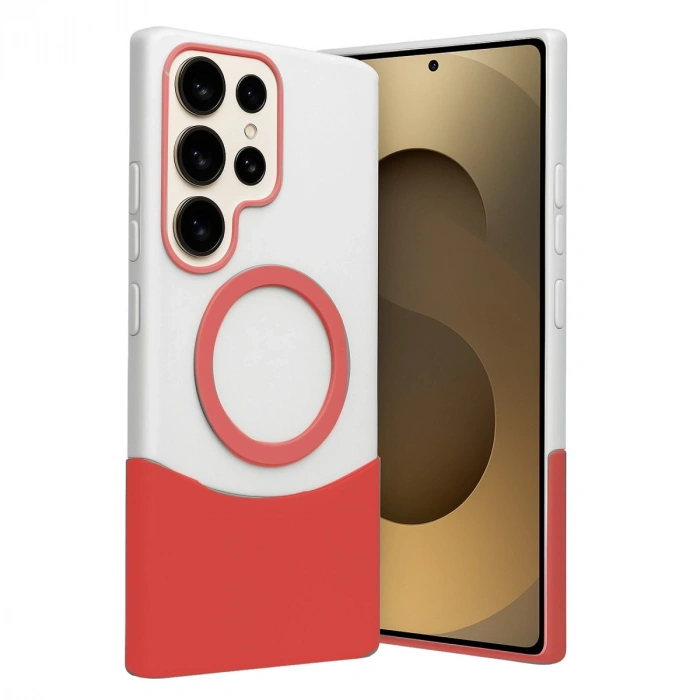 Joko Samsung Galaxy S23 Ultra Velar Magsafe Kapak - Kırmızı