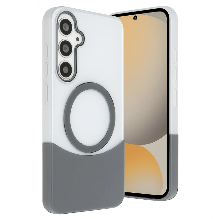 Joko Samsung Galaxy S24 Fe Velar Magsafe Kapak - Natural Grey