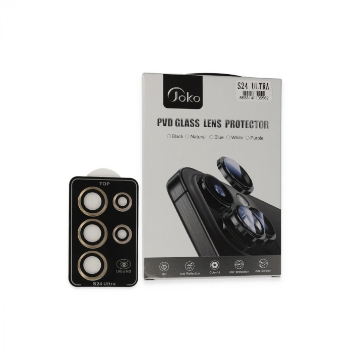 Joko Samsung Galaxy S24 Ultra Pvd Metal Kamera Lens - Gold