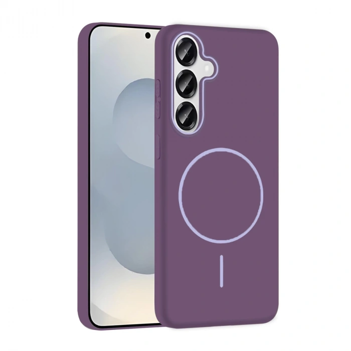 Joko Samsung Galaxy S25 Broş Magsafe Kapak - Mor