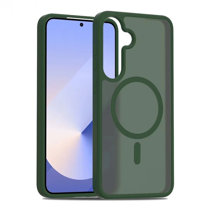 Joko Samsung Galaxy S25 Jota Magsafe Kapak - Koyu Yeşil