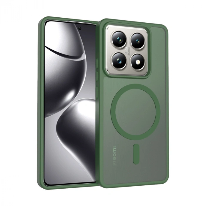 Joko Xiaomi Mi 14t Pro Jota Magsafe Kapak - Koyu Yeşil
