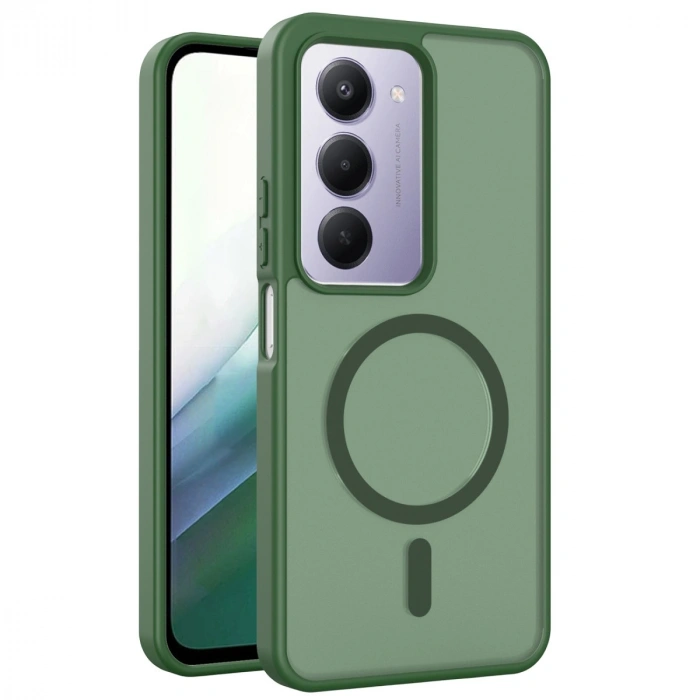 Joko Xiaomi Redmi 15 4g Jota Magsafe Kapak - Koyu Yeşil