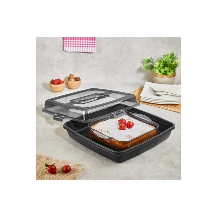 Joy 4 Taraf Kilitli Kek Börek Borcam Saklama Kabıgp131 (599)