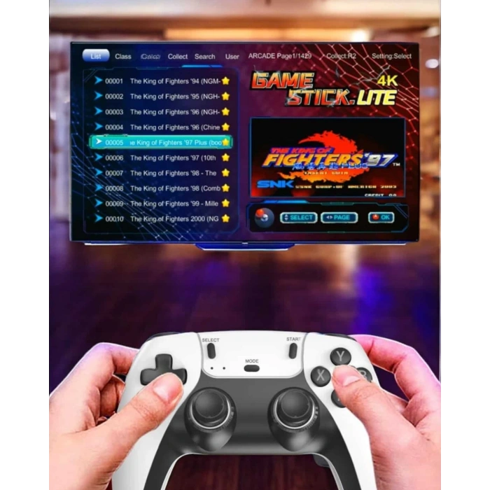 Joystick Çift Kollu Oyun Kolu Retro Oyun Yüksek Çözünürlüklü 3d Game