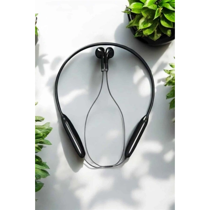 Kablolu Boyun Askılı Dijital Göstergeli Bluetooth Kulaklığı 60 Saat