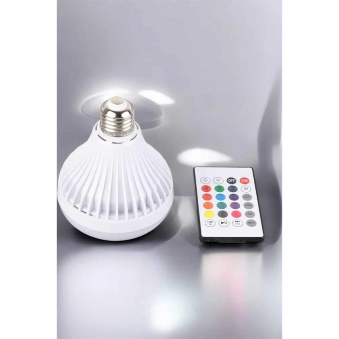 Kablosuz Bluetooth Hoparlör Led Lamba