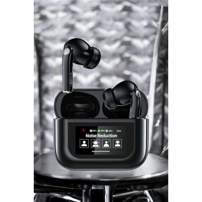 Kablosuz Bluetooth Kulaklık Ekranlı Uzun Şarj Süreli Anc Destekli