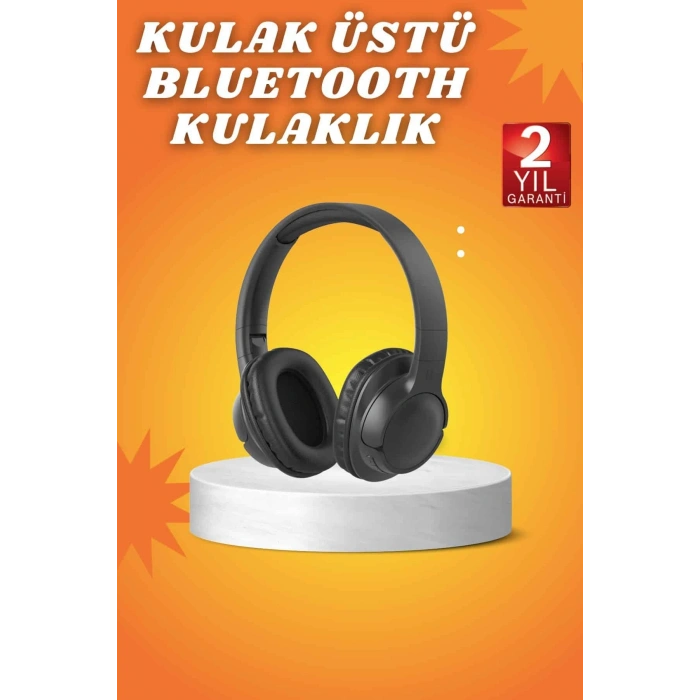 Kablosuz Bluetooth Kulaklık Kulak Üstü Mikrofonlu 5.0 Bluetooth Anc Özelliği