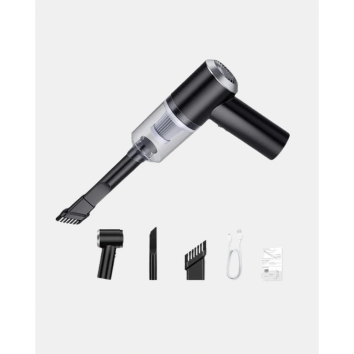 Kablosuz El Süpürgesi – Araç İçi Temizlik İçin 5500pa Güçlü Emiş, Usb Şarjlı