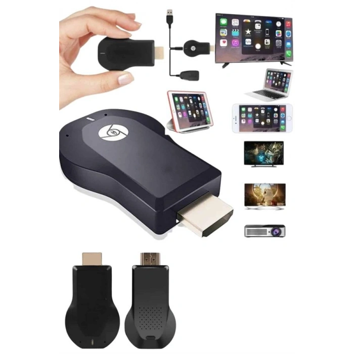 Kablosuz Hdmı Ses Ve Görüntü Aktarıcı Kolay Taşınabilir Yüksek Çözünürlüklü