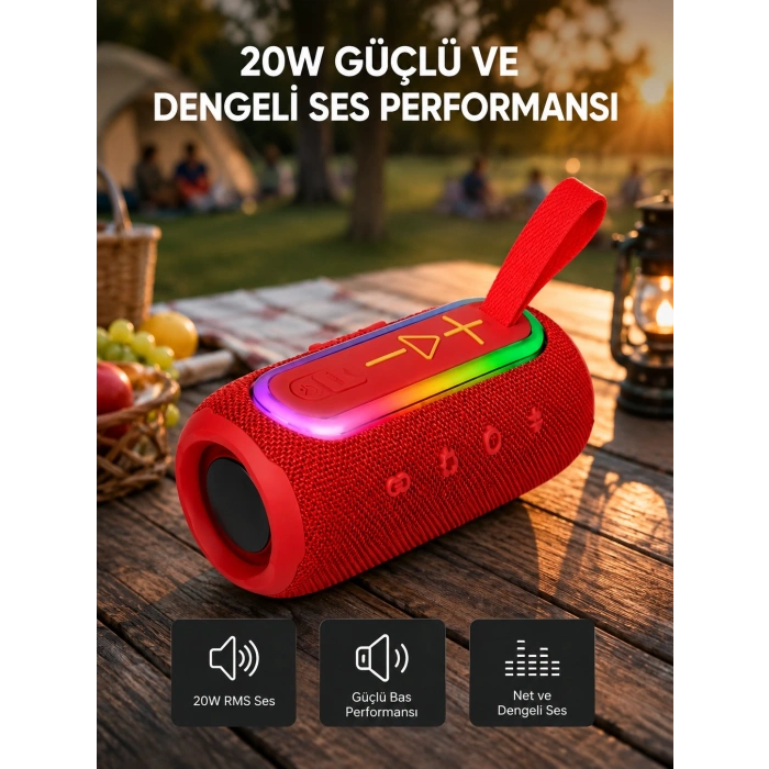 Kablosuz Hoparlör – Bluetooth 5.1, Güçlü Bas Ve 10 Metre Menzil
