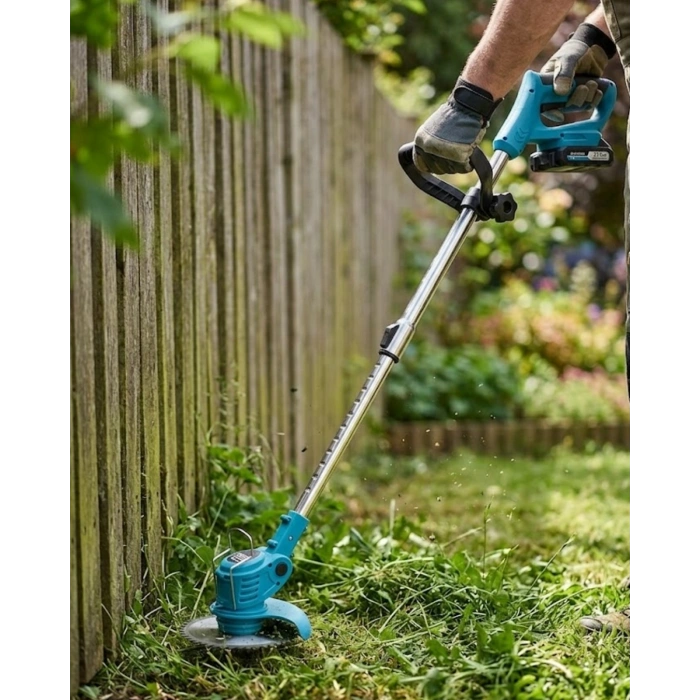 Kablosuz Ot Temizleme Makinesi 2 Akülü Şarjlı Tırpan Bıçak Hediyeli