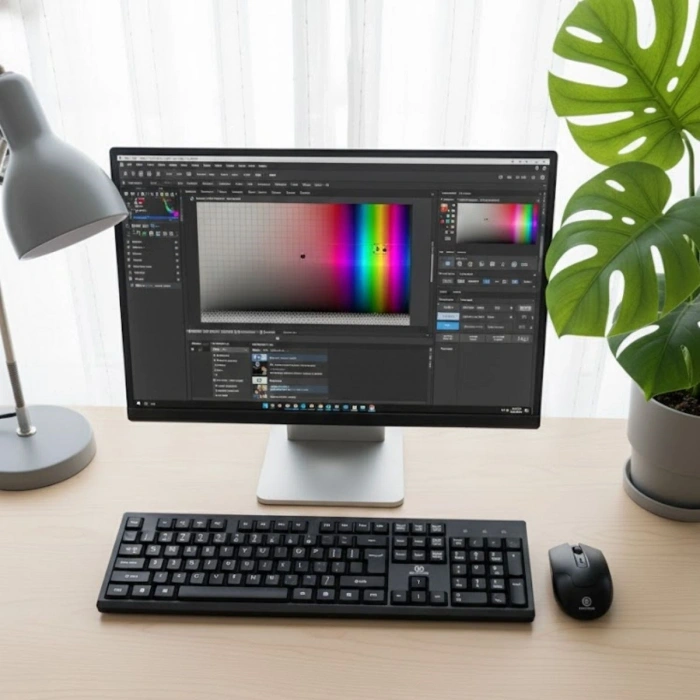 Kablosuz Q Klavye Mouse Seti Rahat Yazım, Sessiz Tuşlar, Ofis ve Ev Kullanımına Uygun Set YK7100