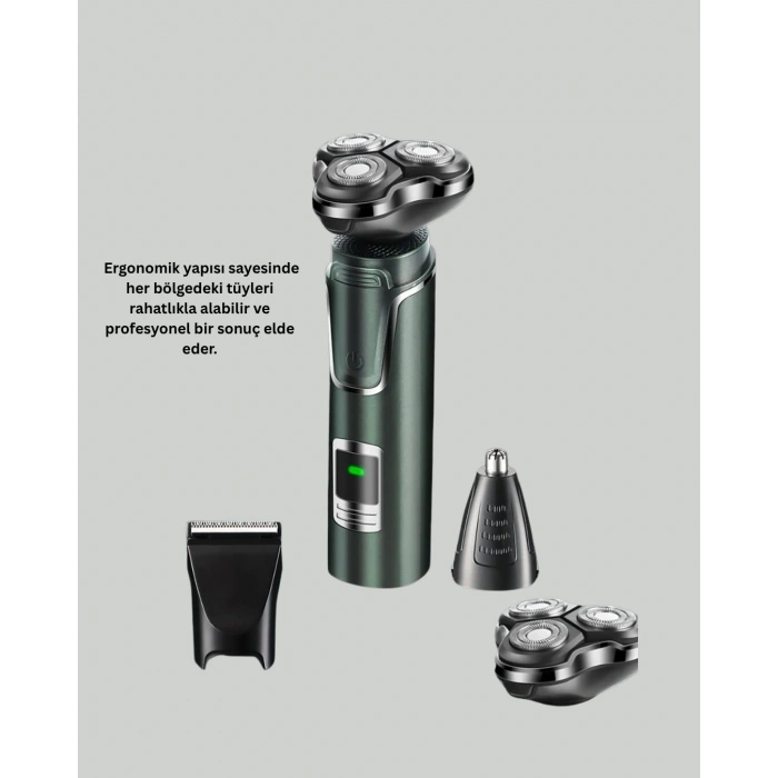 Kablosuz Şarjlı Çok Amaçlı Tıraş Makinesi
