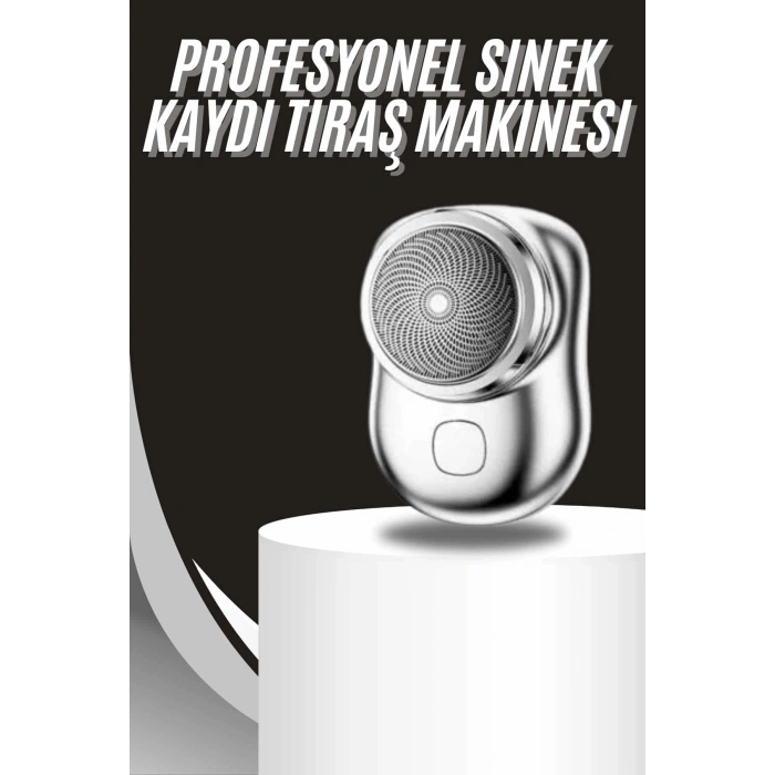 Kablosuz Tıraş Makinesi Günlük Hızlı Taşınabilir Şarjlı Yuvarlak Paslanmaz Çelik
