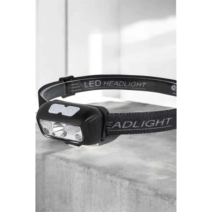 Kafa Lambası Kamp Lambası Sensörlü Şarjlı Ayarlanabilir