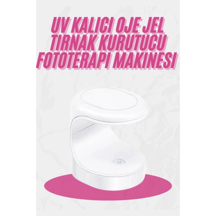 Kalıcı Oje Kurutucu Mini Uv Işınlı Taşınabilir Hızlı Ve Pratik Oje Kurutucu