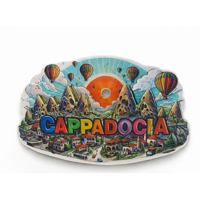 Kapadokya Temalı Silikon Buzdolabı Magneti Model 4