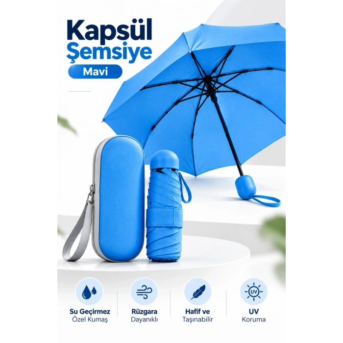 Kapsul Şemsiye Mavi