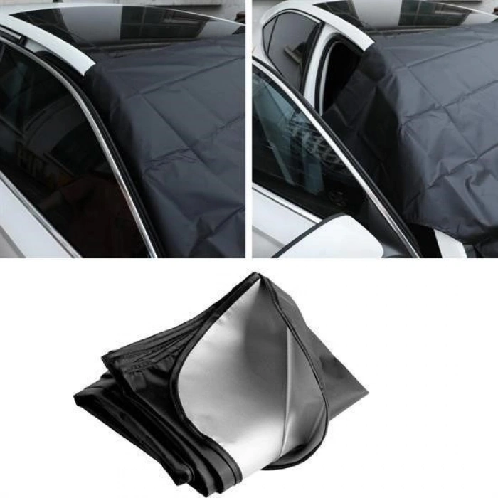 Kar Buz Önleyici Örtü  Araç Oto Ön Cam Koruyucu Branda