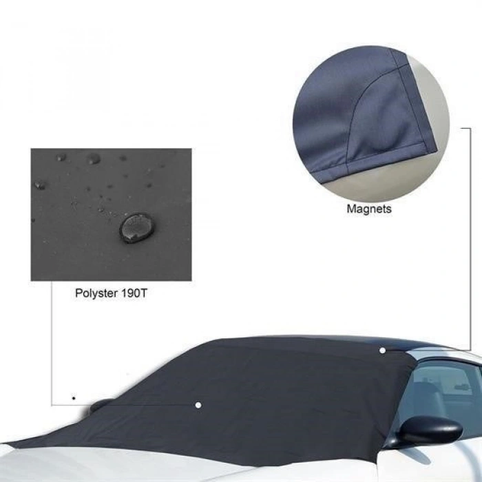 Kar Buz Önleyici Örtü  Araç Oto Ön Cam Koruyucu Branda