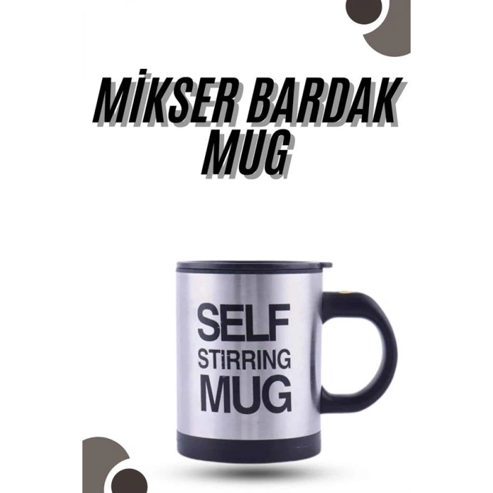 Karıştırıcı Özellikli Mikser Kupa Bardak Kompakt Taşınabilir Mug
