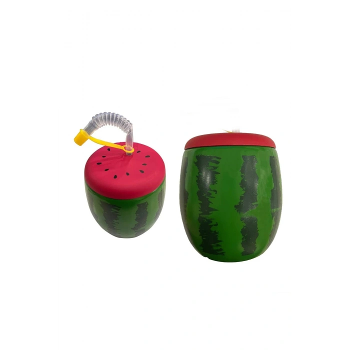 Karpuz Tasarımlı Pipetli Suluk 900 Ml (599)