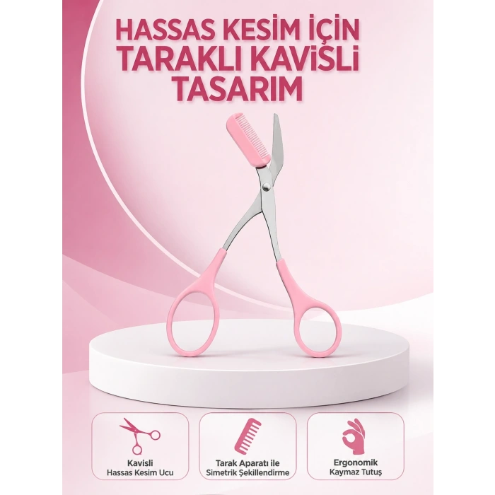 Kaş, Kirpik Ve Tırnak Çevresi Temizliği İçin Çok Fonksiyonlu Makas Yeni Nesil