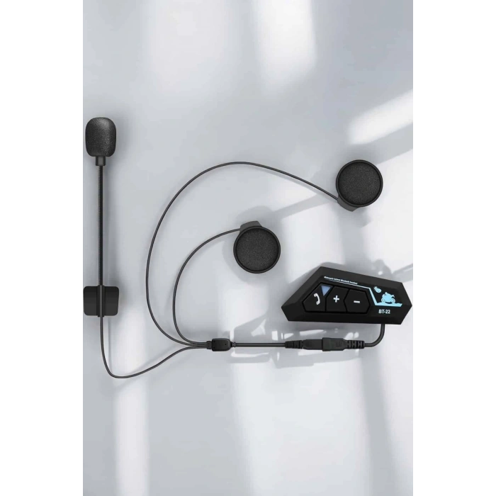 Kask Kulaklığı Motosiklet Intercom Interkom Dinleme Konuşma Özellikli Su Geçirmez