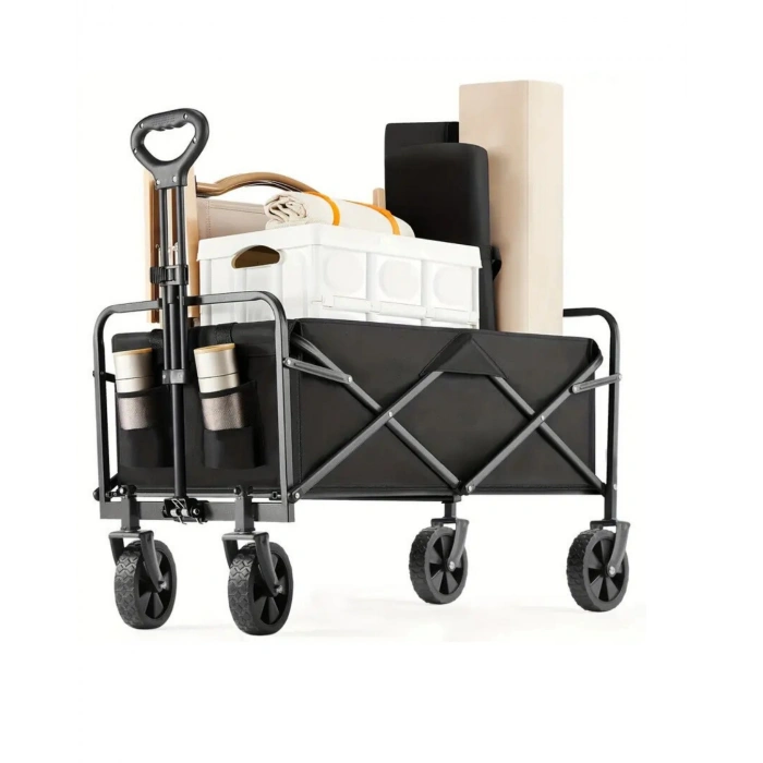 Katlanabilir Taşınabilir Kamp Arabası Plaj Bahçe Ve Eşya Taşıma Vagonu