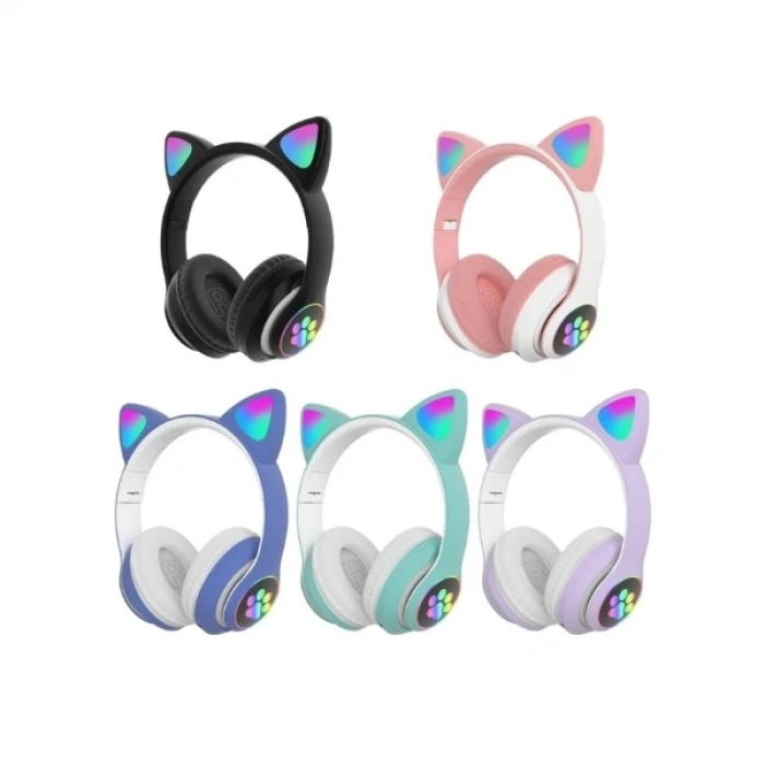 Kedi Figürlü Bluetooth Kulaklık